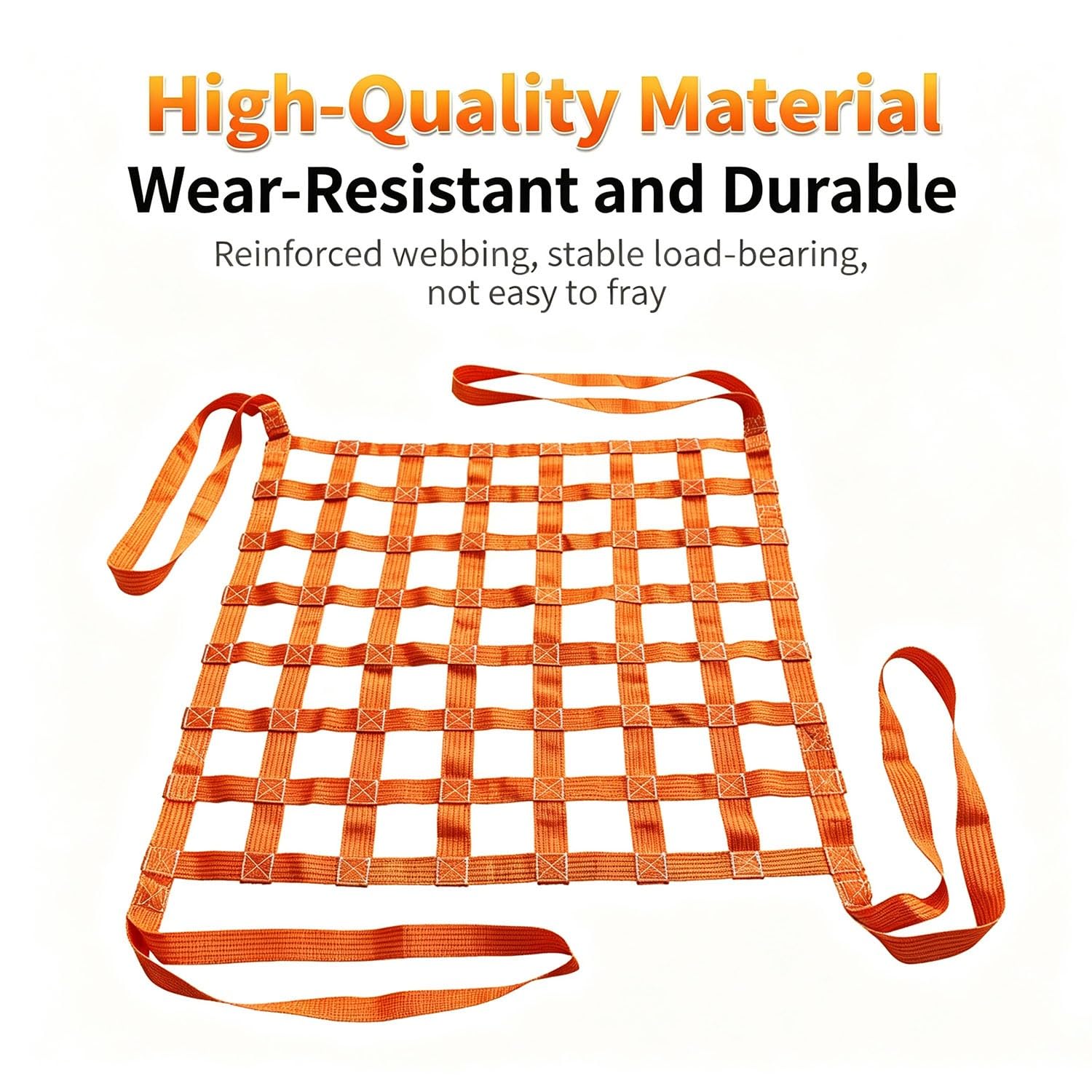 Hängendes Frachtnetz 1.5 x 1.5 m - 300kg Tragfähigkeit Polyester Gurtband
