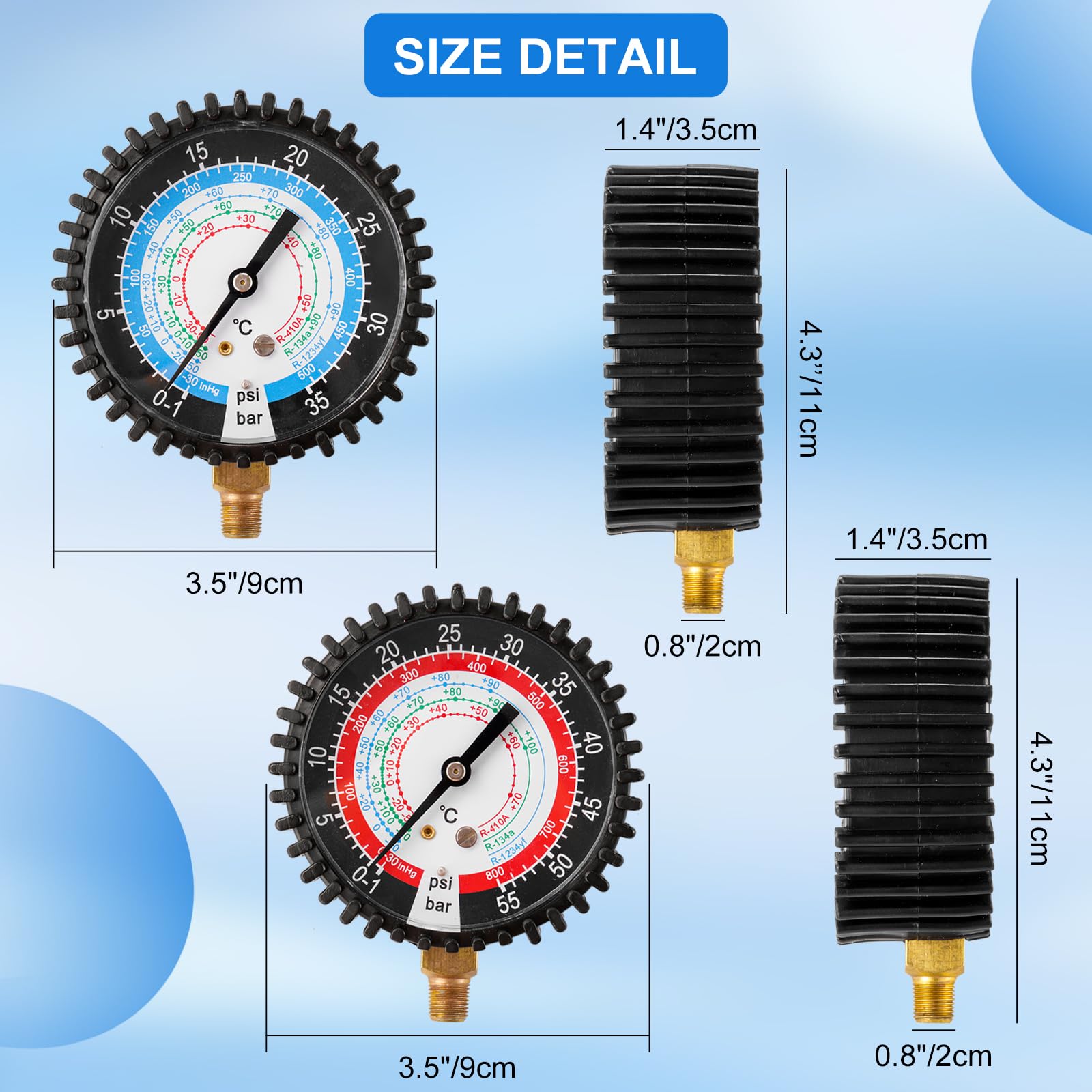 Kältemittel-Manometer-Set B2 – Für R134A, R32, R410, R22, Klimaanlagen-Werkzeug