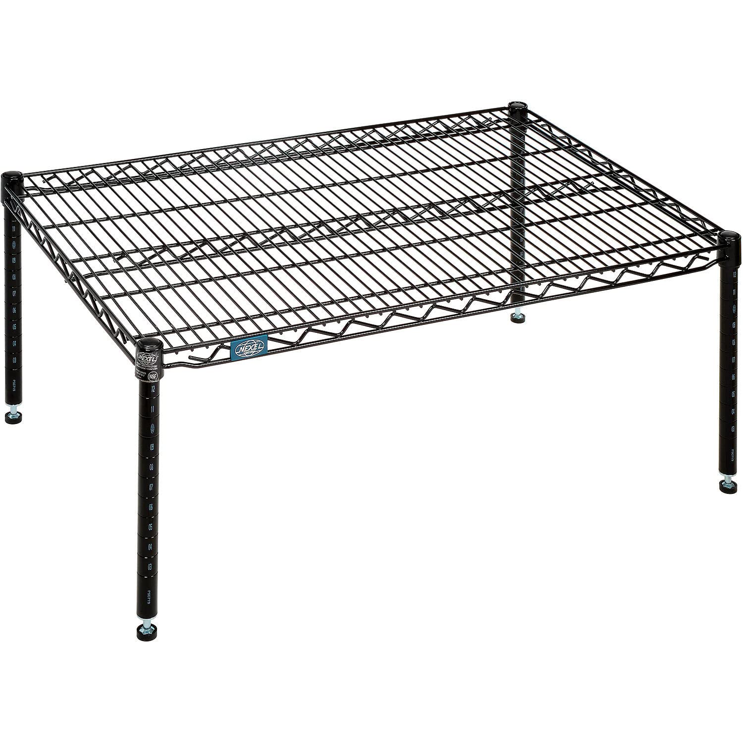 Nexel Black Epoxy Wire Dunnage Rack, 36