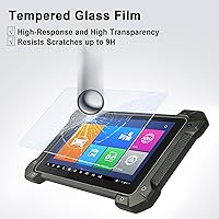 Vista 2 de Protector de pantalla de vidrio templado compatible con Autel MaxiCOM MK808BT/MK808/MK808TS, MaxiCheck MX808, MaxiPRO MP808, MP808K, película