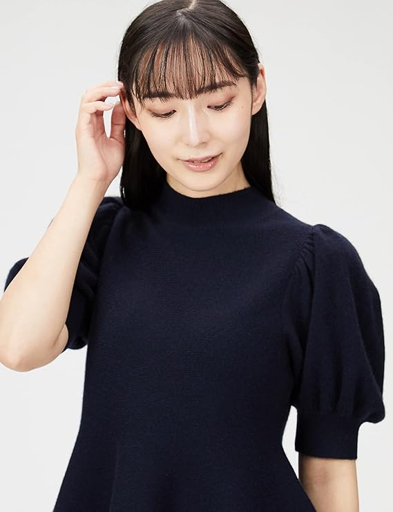 Amazon | [セルフォード] カシミヤペプラムニットプルオーバー