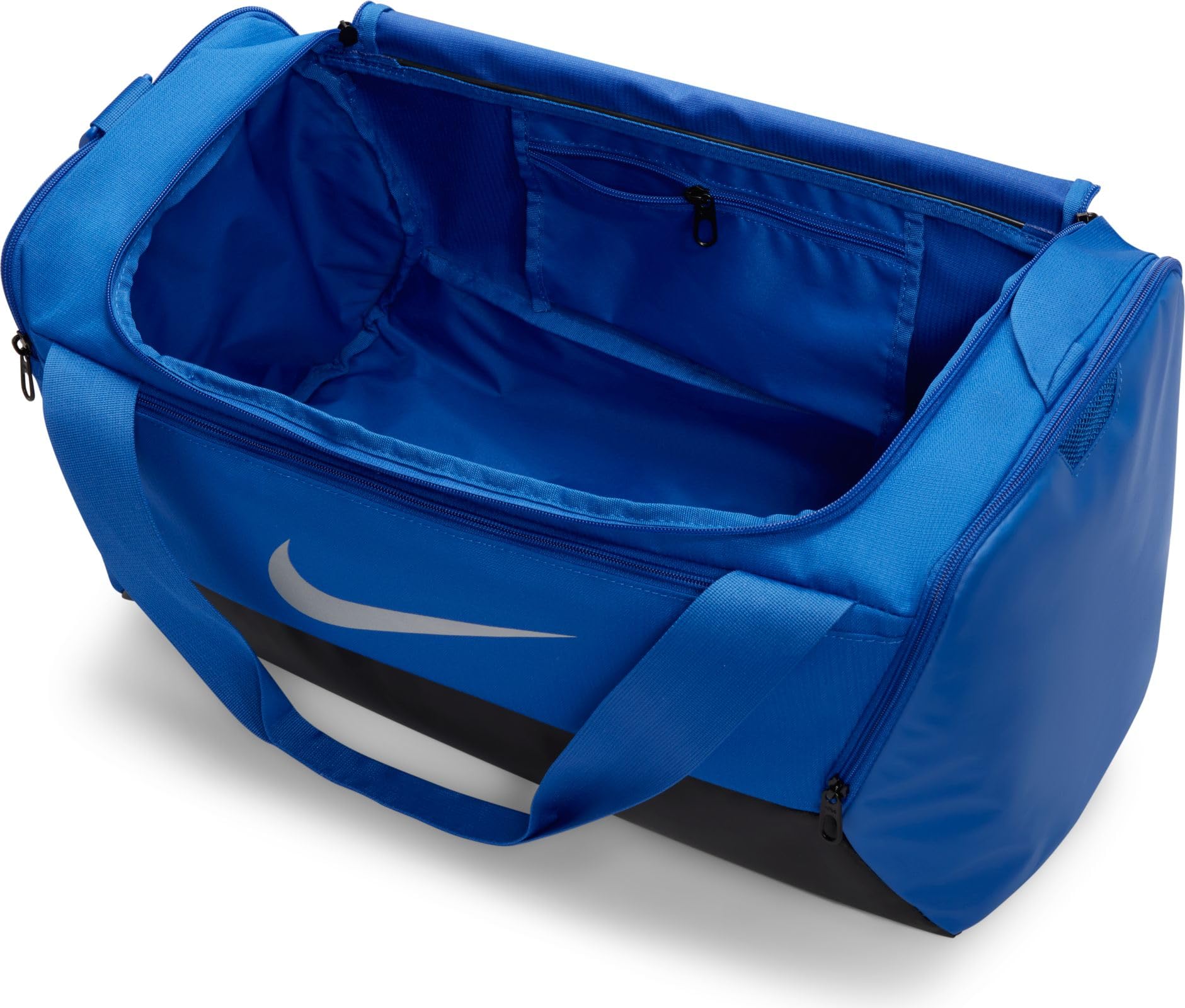 Nike Brasilia DM3976 - Borsa sportiva per allenamento, misura piccola, 41 l, Game Royal/Black/Metallic Silver, 41 L, Sport