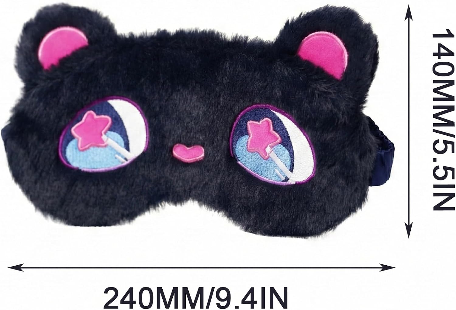 YJacuing Alien Stage Passion Love Series Plush Eye Mask, Official Anime ALNST 3rd Anniversary Merch Cosplay Costume