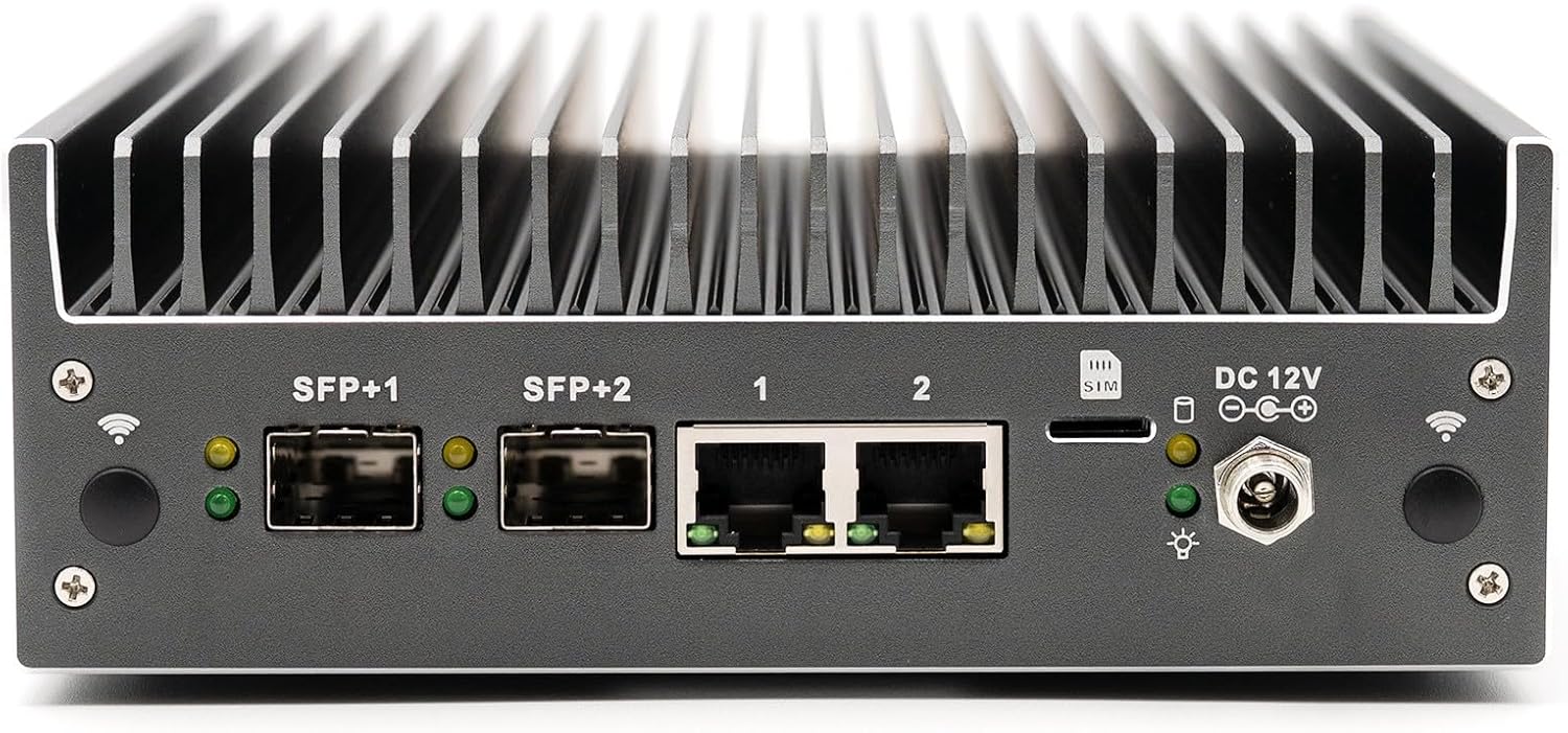Protectli Vault Pro VP2440-4 Port, Micro Appliance/Mini PC - Intel N150, 2X 10G SFP+ NICs, 2X 2.5G NICs, DDR5 RAM, 32GB eMMC on-Board, M.2 SATA SSD Storage, AES-NI, 16GB RAM, 250GB SSD