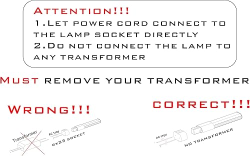 Miniatura 4 de Bombilla LED GX23 de 4.21 pulgadas AC 120 V y 277 V Ángulo de haz de 360 grados 3 vatios 300 lúmenes blanco cálido 3000 K PLS lámpara LED compacta
