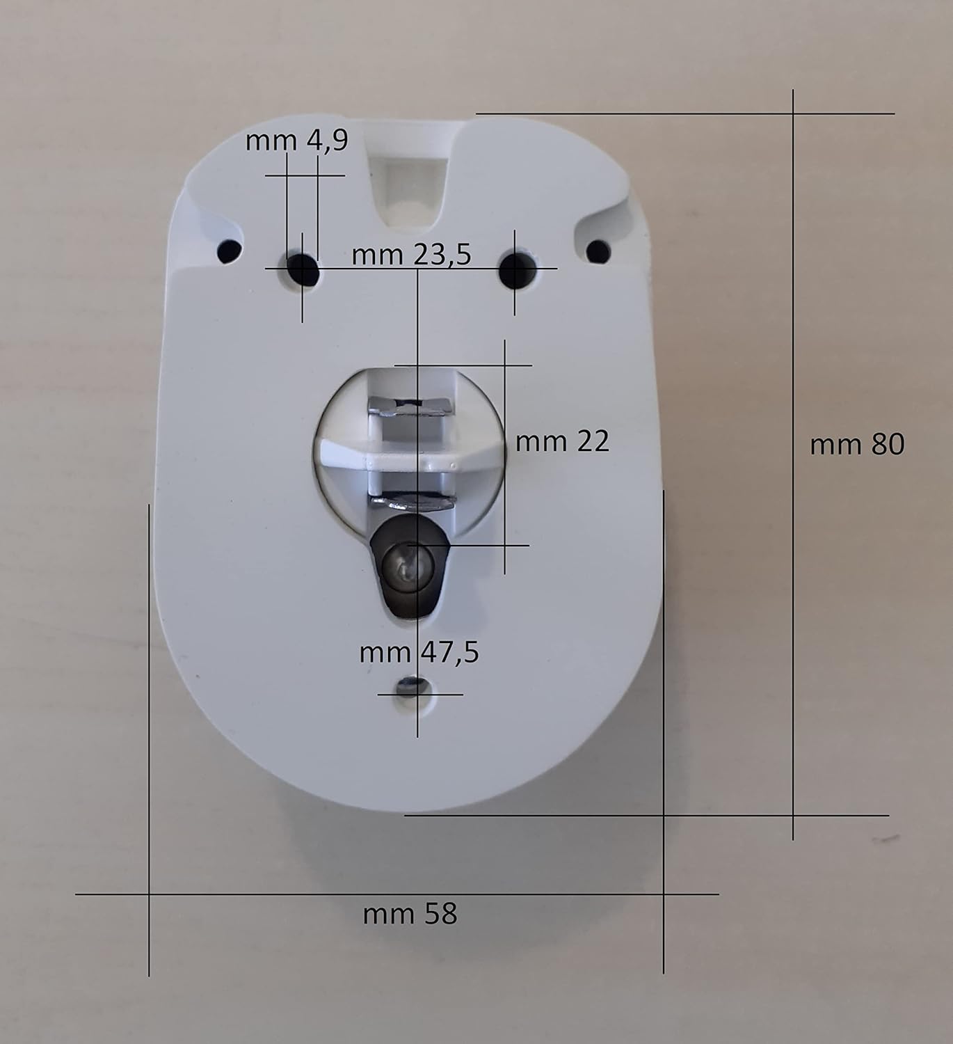 Osculati Mirror-Polished SS 112.5 Degrees Left Red Bicolor Deck Light 12V 8W