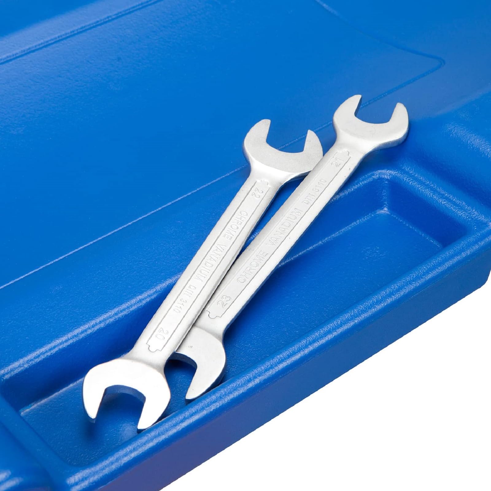 BIG RED ATRP6240UR - Carrito mecánico de plástico Moldeado por soplado, Carrito mecánico de 40 Pulgadas con reposacabezas Acolchado y 6 Ruedas, 350 Libras, Color Azul