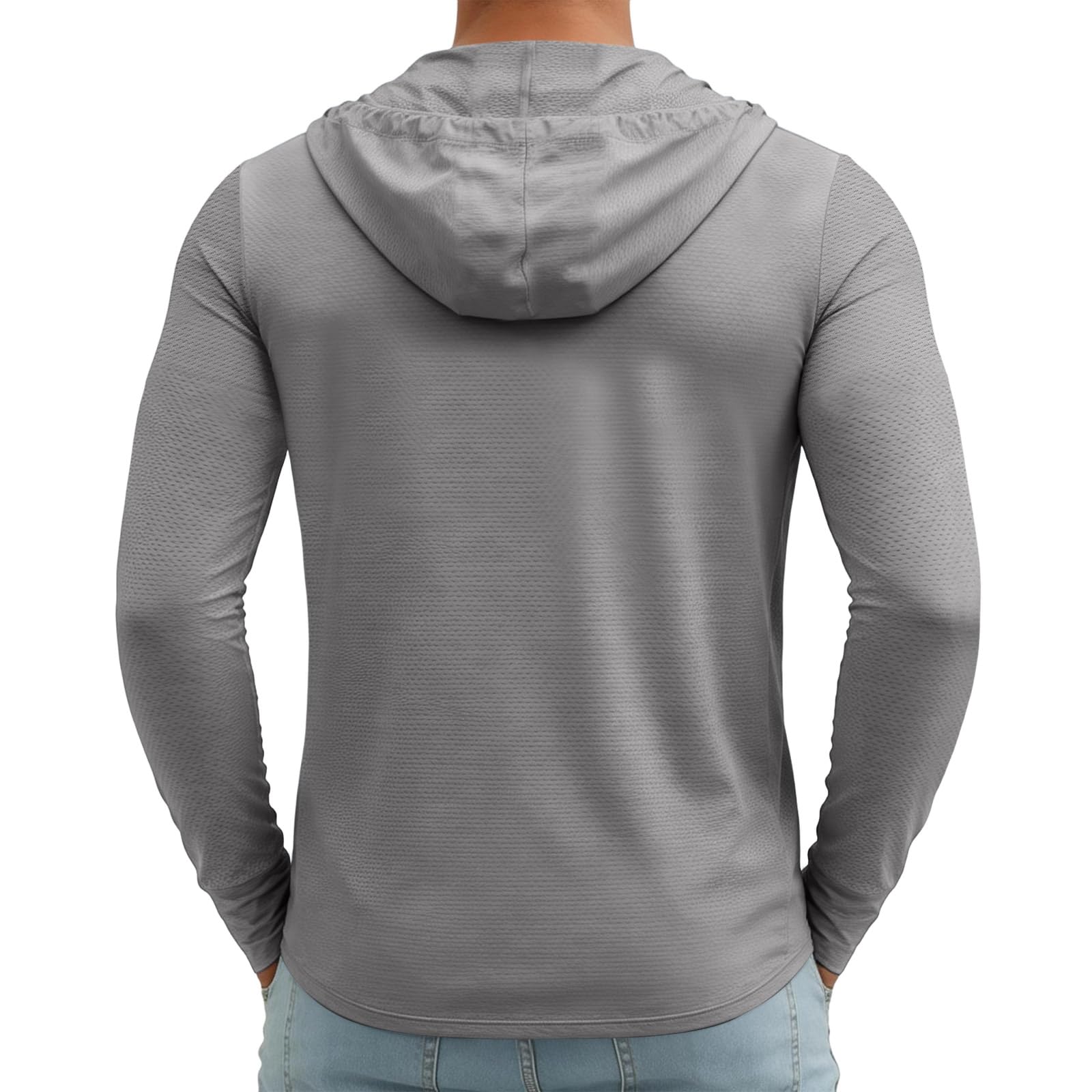 Camiseta Protector Solar, Ligero Protector Solar Manga Larga Camisetas Surf Hombre, Trabajo Viaje