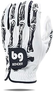 Bender Gloves | Mesh | Wear On Left Hand | (White Bones, X-Large)