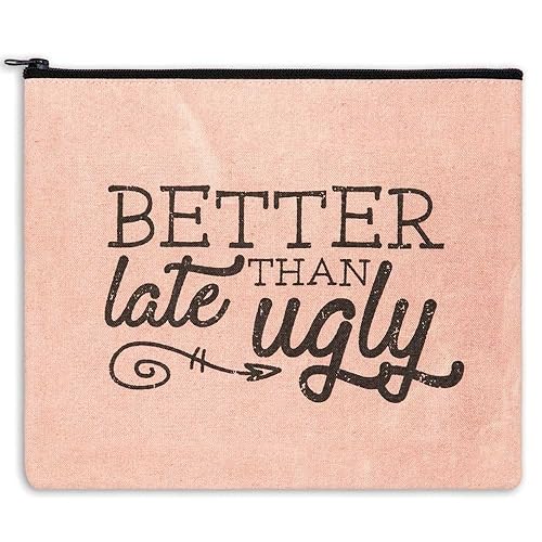 Mejor tarde que la bolsa de cosméticos de maquillaje fea