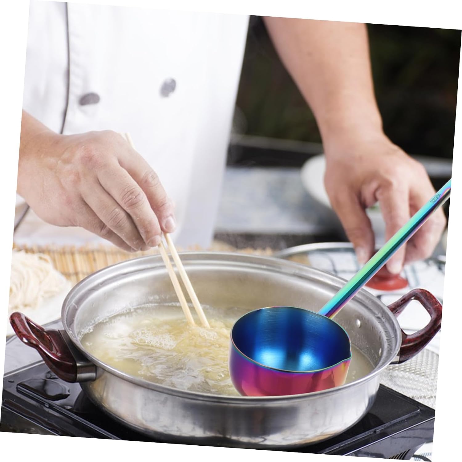 Stainless Steel Soup Ladle, 75ml Long Handled Serving Spoon