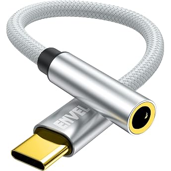 USB C to 3.5mm Female Headphone Adapter 1 Pack Type C to AUX Audio Cable