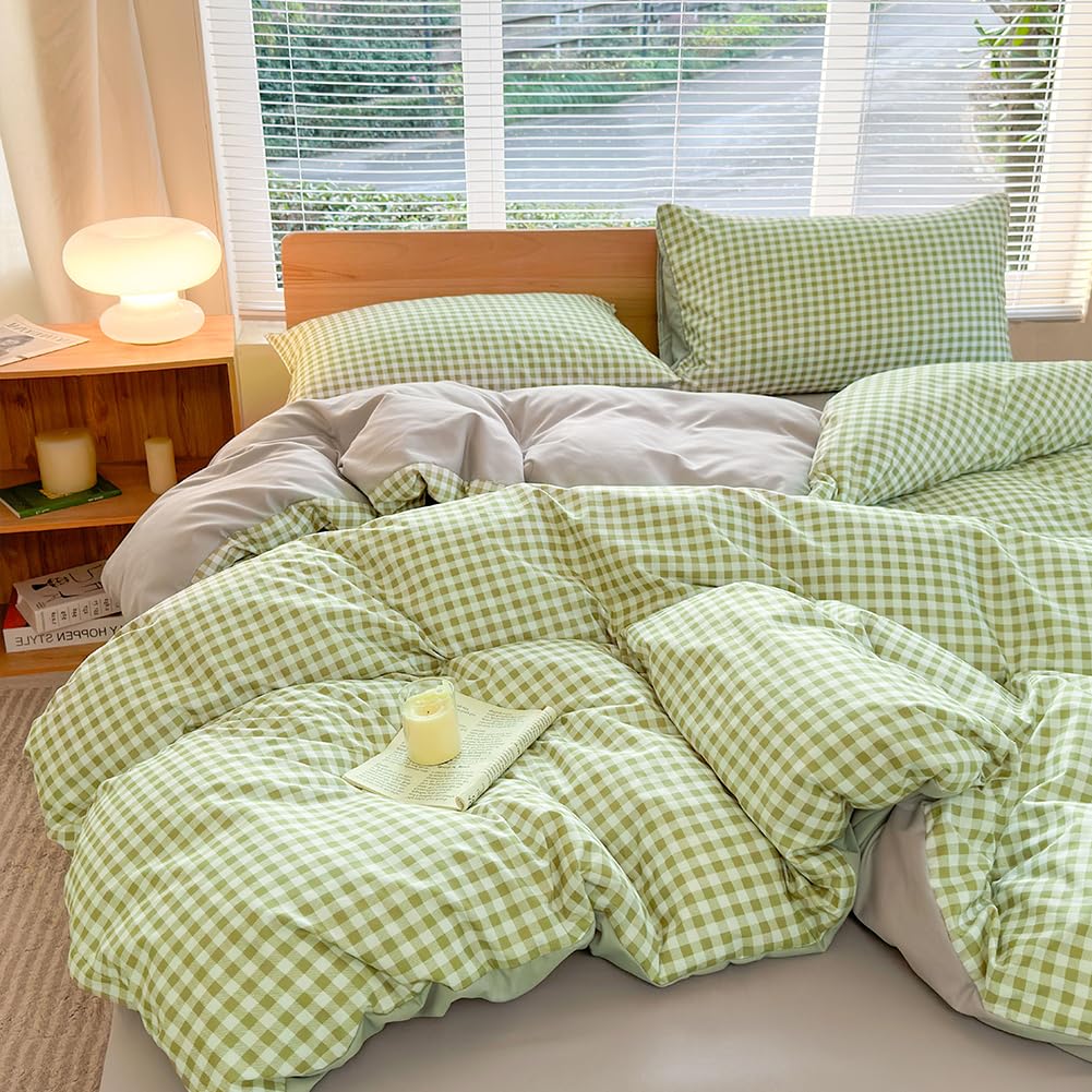 Parure de lit 155x220 cm esprit ferme pour une chambre style campagnard