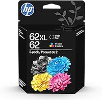 Vista 1 de HP Cartucho de tinta 62, negro XL y tricolor (negro XL + CMY)