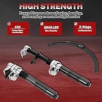 Vista 6 de BILITOOLS Juego de 2 piezas de compresión de resorte helicoidal Macpherson de alta resistencia con mordazas de seguridad y soporte, carga
