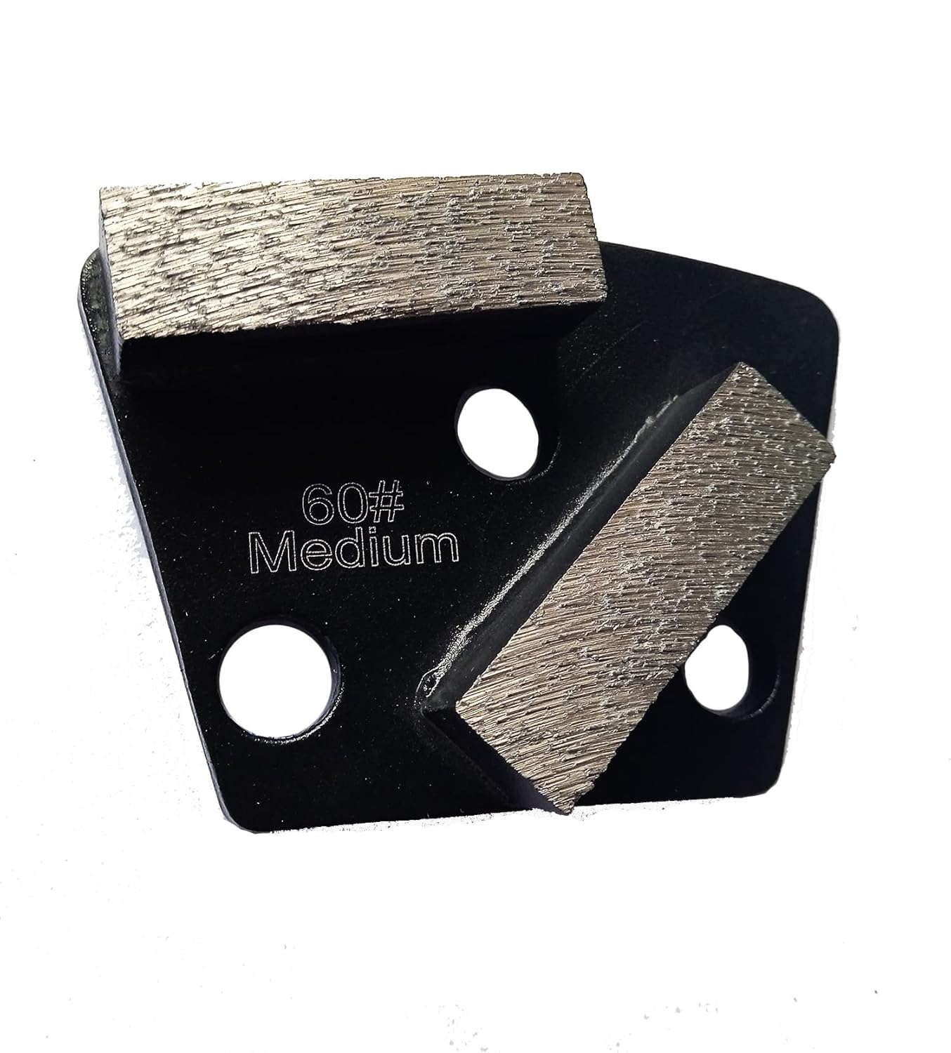 3 Pcs Trapezoid Genenal Sintering Diamond Grinding Disc Block for Concrete Epoxy Floor Grinding Machine (60#)
