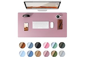 YSAGi Leather Desk Pad Protector | Dorm Room Desk Accessory