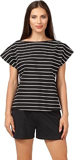 Bellivalini Schlafanzug Damen Kurz Pyjama Kurz Schlafanzüge für Damen Pyjama aus Baumwolle BLV50-174