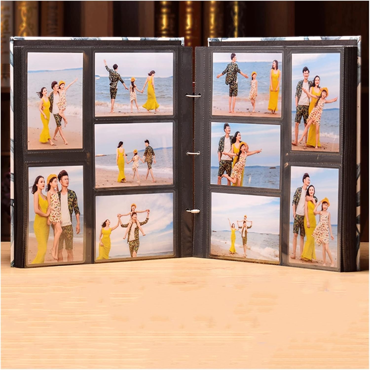 フォトアルバム、スクラップブック、 インタースティシャルフォトアルバム 1000枚の写真 8インチ マルチカラー(15)