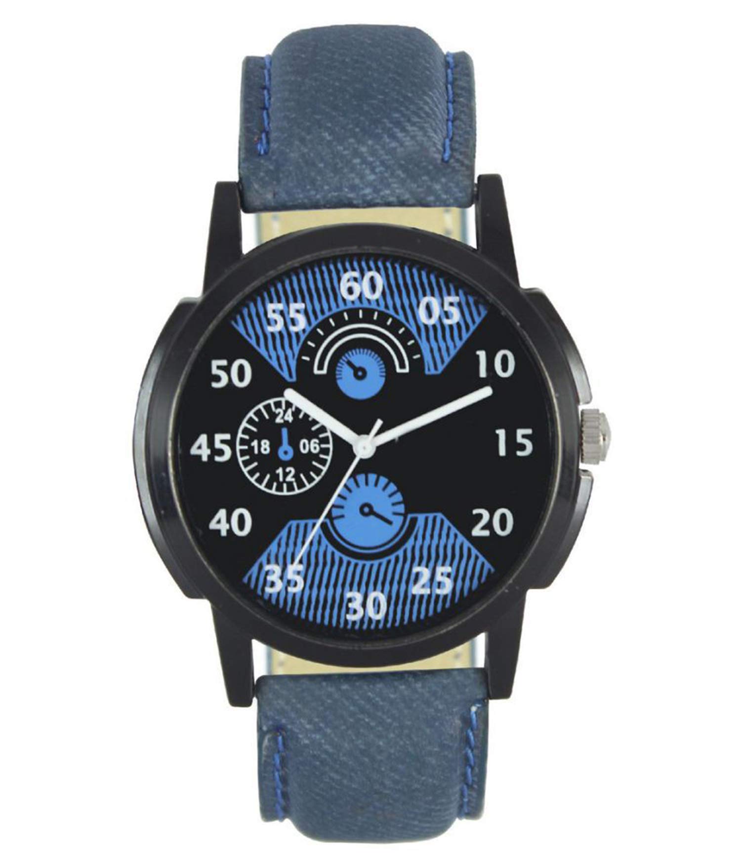 Acnos® Premium Blue Strap and Black Dial Analogue Watch for Men Pack of - 1 (Lr02) (B07LB5H196) Amazon Price History, Amazon Price Tracker