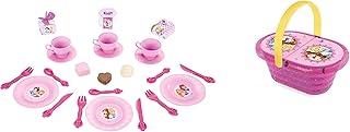 Smoby - 024034 - Princesses Disney - Jeu d'Imitation - Panier Pique -Nique - 24 Accessoires