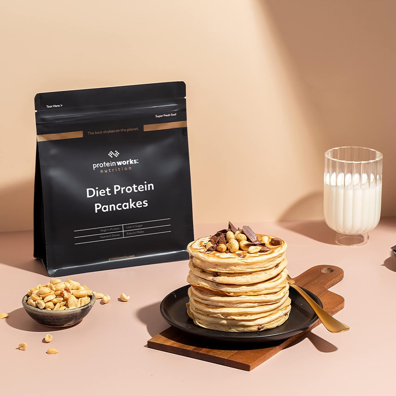 Preparato Per Pancake Proteici Dietetici | Naturale | Protein Works | 1kg 1kg Natural - Immagine 5