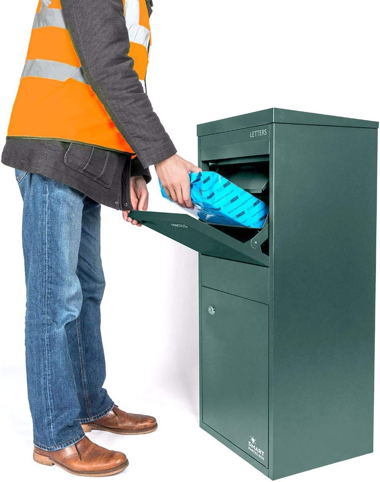 Wall Mounted Smart Parcel Drop Box Black for Secure Multiple Internet ...