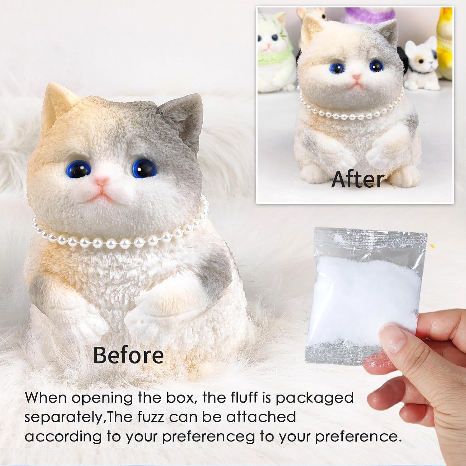 Big Hand Painted Cat Squishy Toys，Large Cute Ultra Soft Kitty Squeeze Fidget Toys for Stress Relief ,Kawaii Squishies Sticky Animal Toys for Adults Kids,Decompression Sensory Balls Toys for Autism
