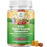 Natures Craft Plant Based Kids Multivitamin Gummies - Multivitamin for Kids Immunity Support Gummies with Vitamins A C D3 E B and Zinc Gelatin and Gluten Free Non-GMO Vitamins Gummy Formula 120ct