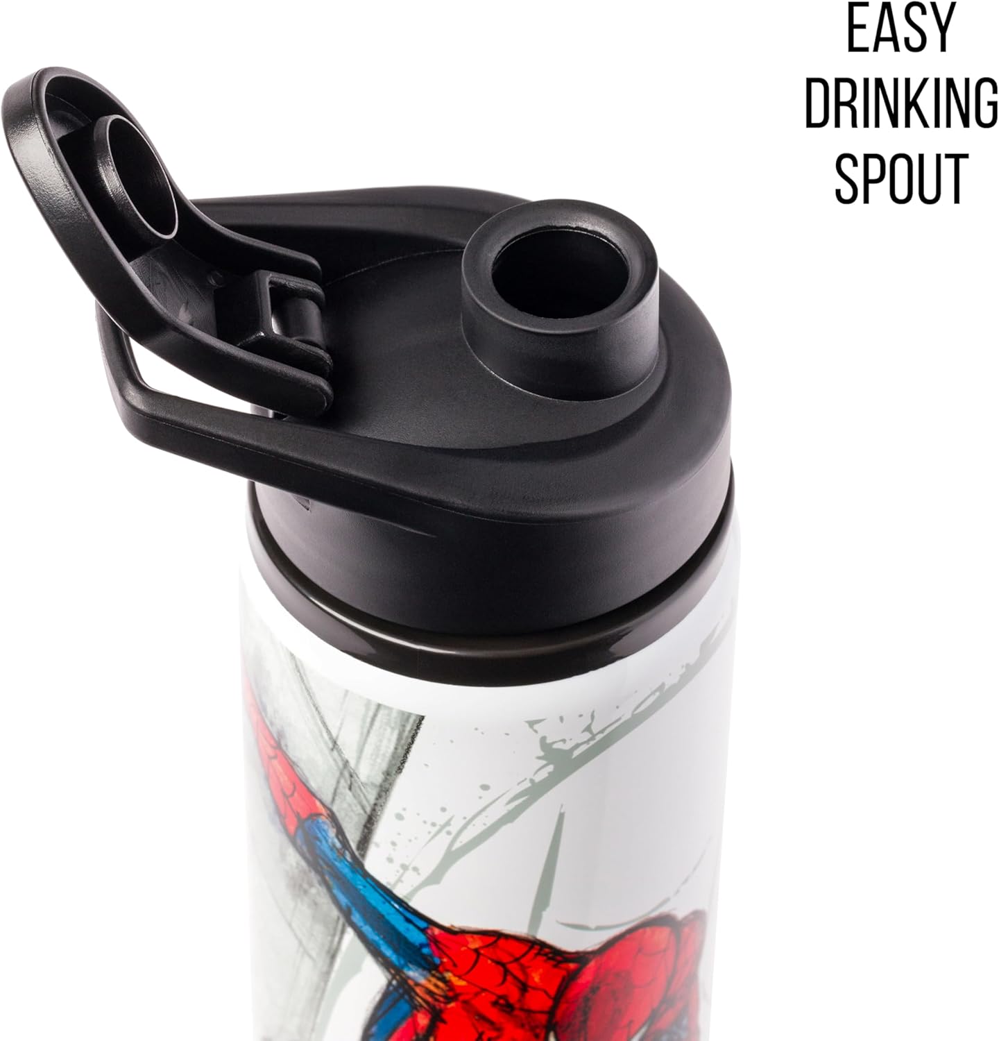 Silver Buffalo Marvel Spide-Man Stainless Steel Water Bottle, 25 Ounces - Image 3