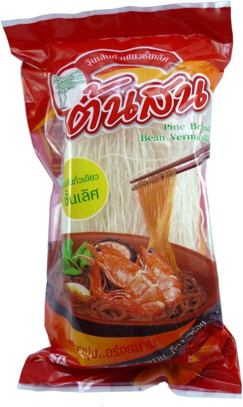 10 pack X Glass Noodles Tonson made from 100% bean threads 40 g.(Total 400 g.)