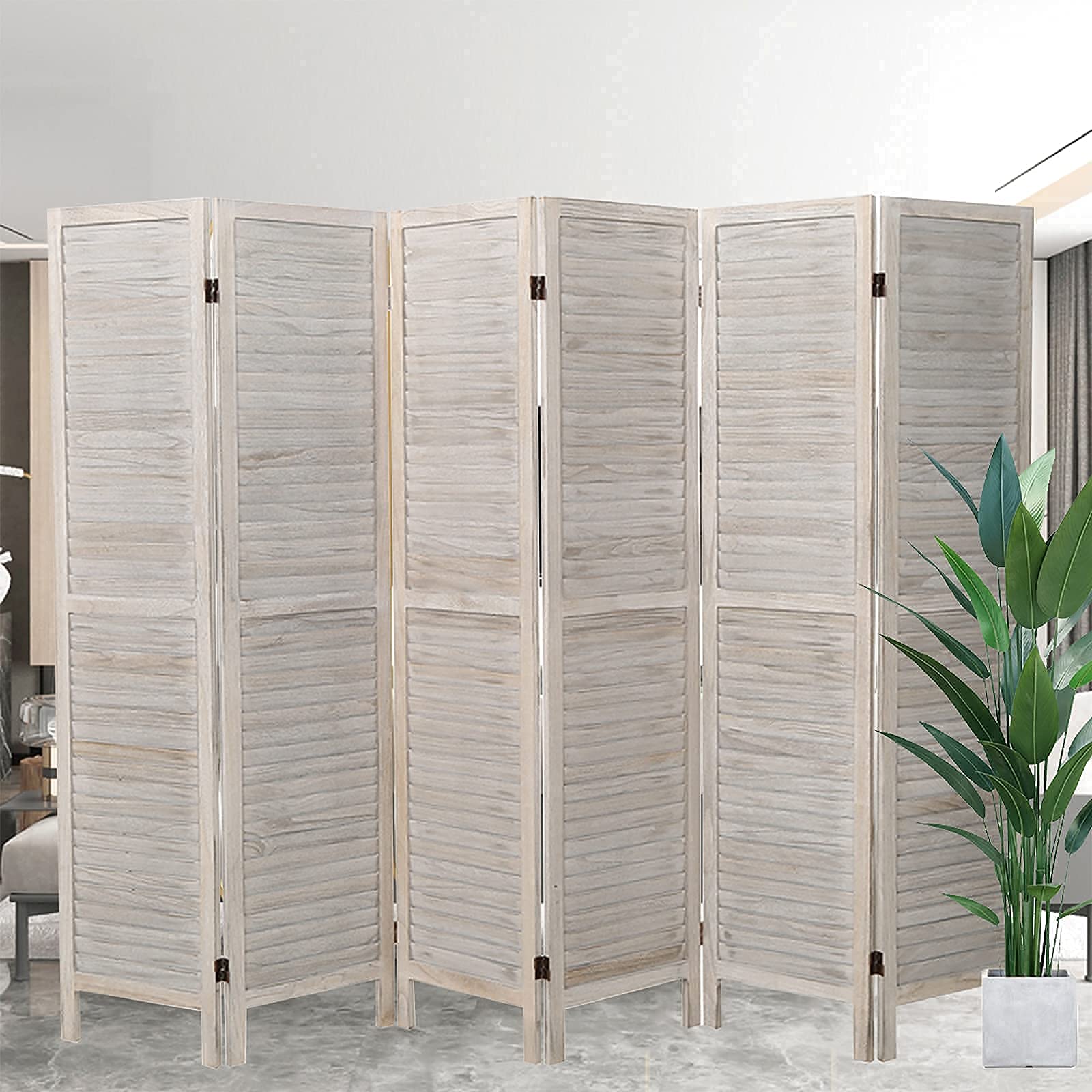 Buy 6 Panel Room Divider, Extra Wide Room Divider Wall, Room