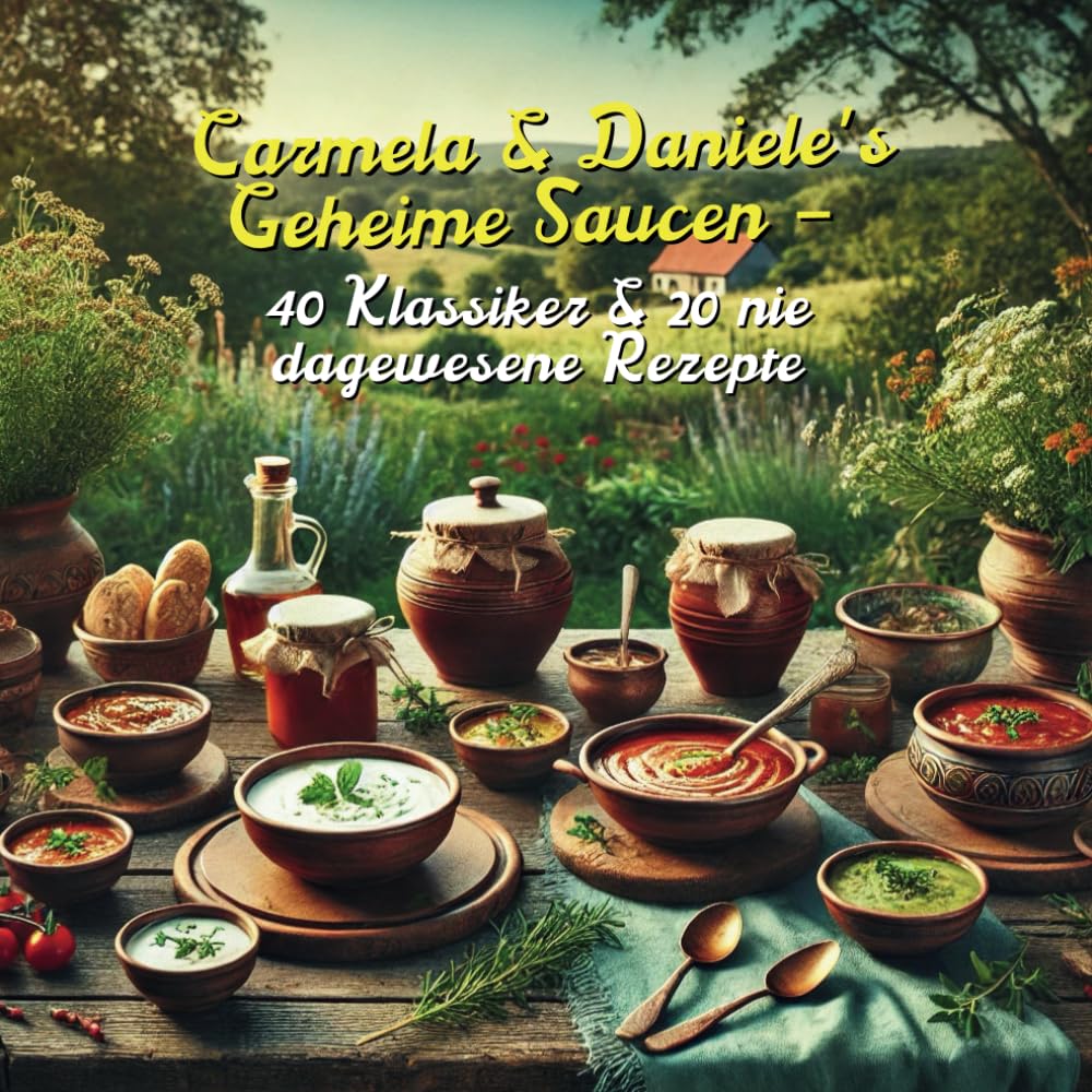 Carmela & Daniele’s Geheime Saucen – 40 Klassiker & 20 nie dagewesene Rezepte: Saucen & Dips, die du noch nie probiert hast – 20 brandneue Kreationen & 40 Klassiker (German Edition)