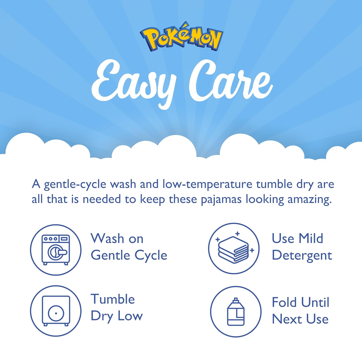 Pokémon Boys' 4-piece Snug-fit Cotton Matching Pajama Set, Soft & Cute Pajamas for Kids