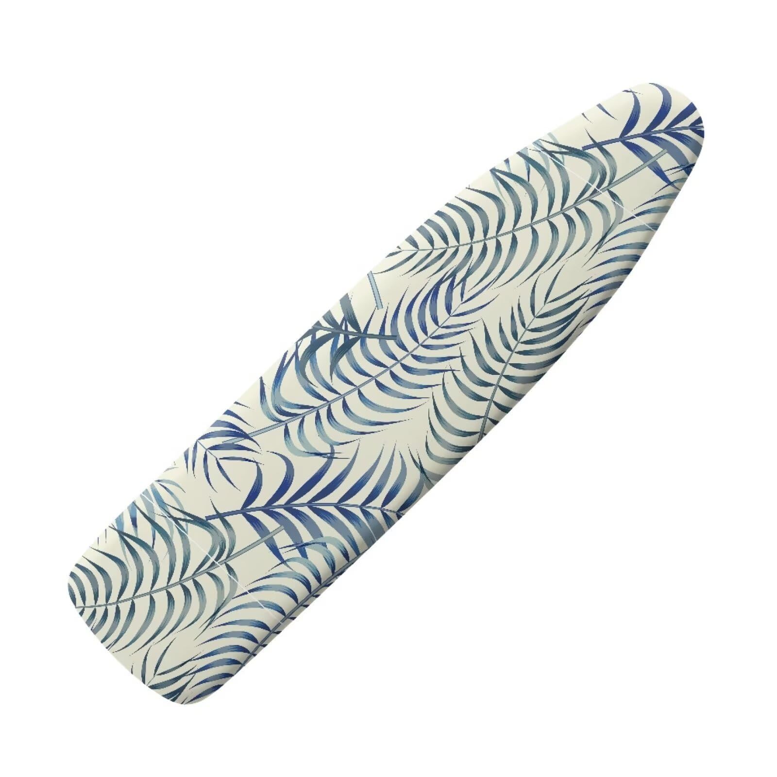Buxolandt Hawaiian Palm Leaf Print Ironing Board Covers, Elastic Edge 3 Bottom Nylon Buckle Straps, Stain Resistant & Resistant Scorch, Easy to Installation Fasteners House Decor Size 122x38cm