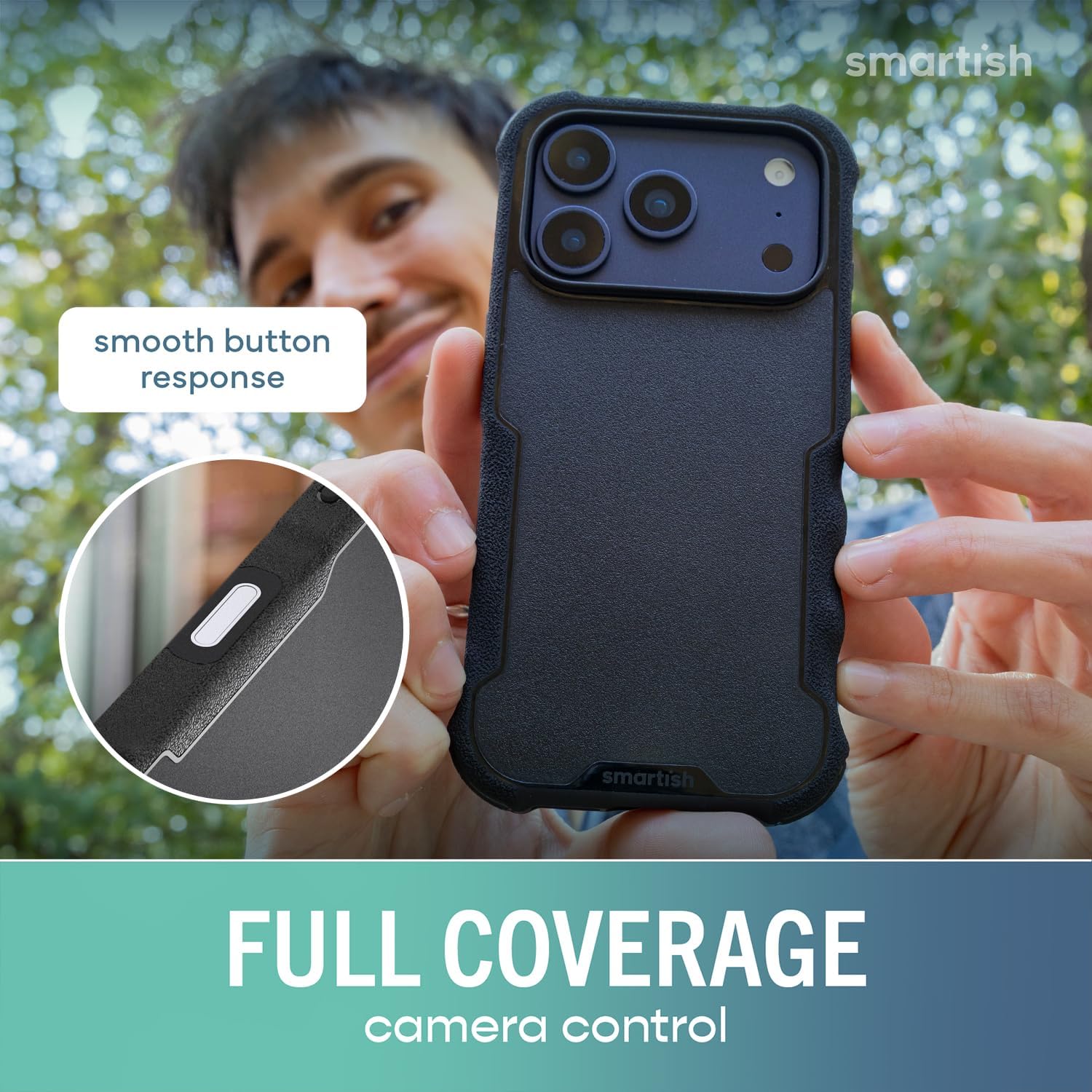 Smartish® iPhone 17 Pro MagSafe Case - Gripzilla Protective Magnetic Case for Men [Rugged + Tough] Military Grade Heavy Duty Grip Armor - Drop Tested for iPhone 17 Pro - Black Tie Affair - Image 7