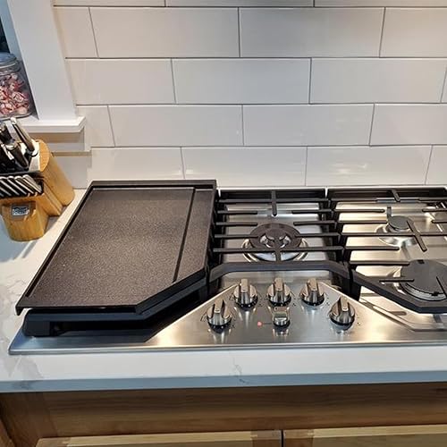 Miniatura 2 de Repuesto de plancha JXGRIDL236 actualizado para piezas de estufa GE, placa de plancha, JGP5036SLSS CGP9536SLSS Plancha lateral de hierro fundido