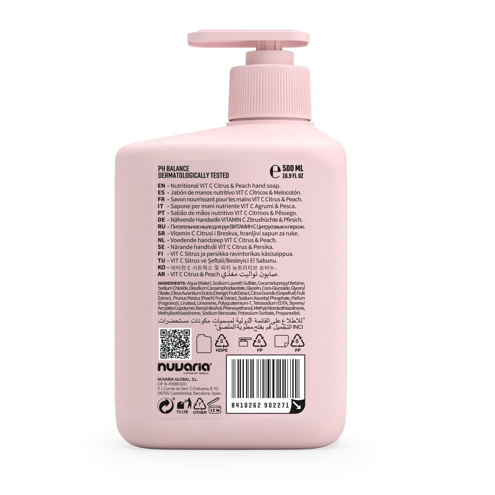 Dicora Urbanfit Cytrusy & Brzoskwinia Mydło do Rąk, 500 ml