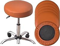Vista 47 de HAOYONG Juego de 4 fundas redondas para taburetes de bar, impermeables, de poliuretano, fundas elásticas para taburetes de bar, fundas para sillas