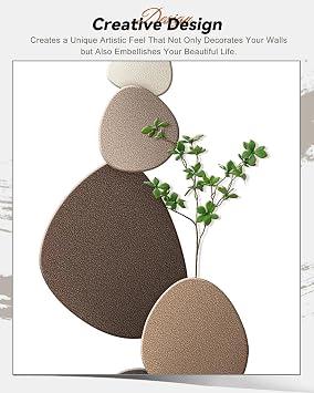 Plug-in 3D LED Wall Art Painting Wall Sculptures 3D Wall Art Decor Stone Landscape Mural with Soft Backlight for Living Room, Bedroom, Hallway,Apartmen(Brown,15.7x31.5in/40x80cm)