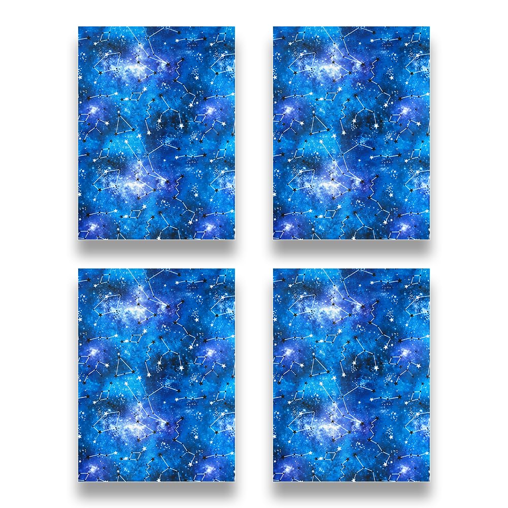 Papier Cadeau Anniversaire Espace Pour Enfants Filles Garçons, Astronaute Planètes Galaxie Emballage Cadeau Pour Amoureux De L'Espace Baby Shower, 6