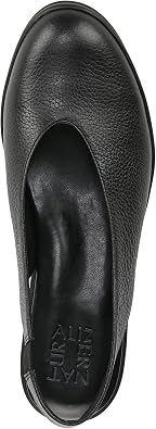 Naturalizer レディース Sutton スリングバック, ブラックレザー, 8 Wide