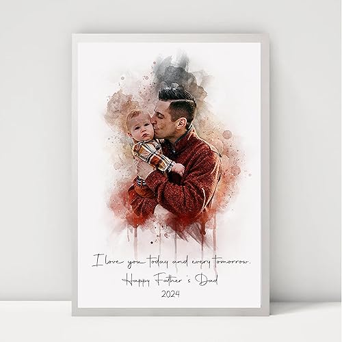 Miniatura 12 de Retrato de acuarela personalizado de regalo de foto perfecta boda pintura de foto personalizada regalo de acuarela de compromiso para ella Regalos