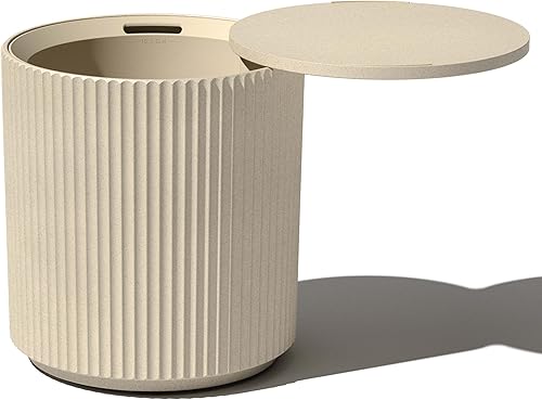 Veradek Mesa auxiliar refrigerante - 2 en 1 - Diseñada para su uso como mesa auxiliar al aire libre, decoración de patio y baúl de hielo Arena