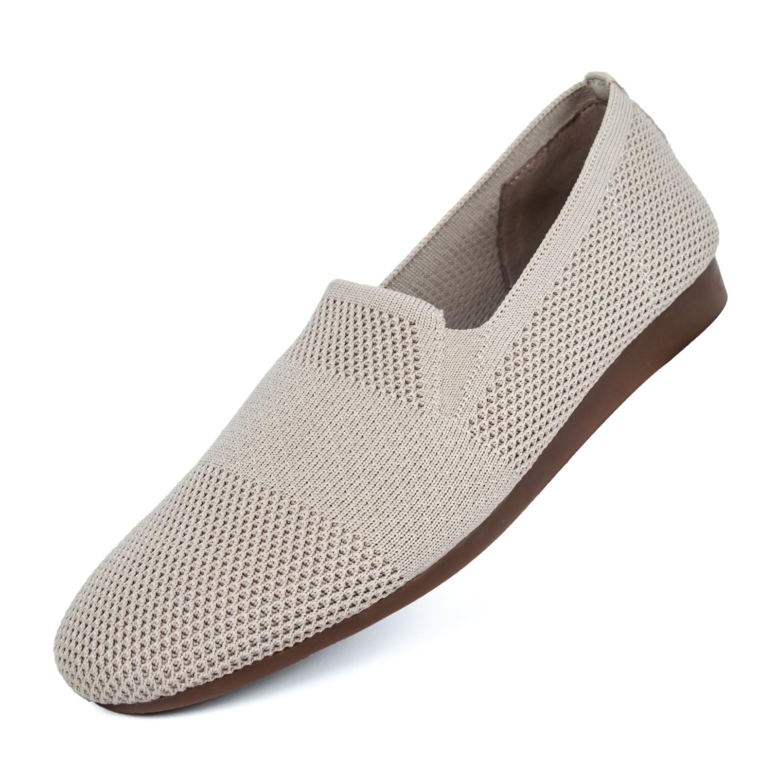Puxowe Damen Ballerina Spitze Zehe Flache Schuhe Komfort Str