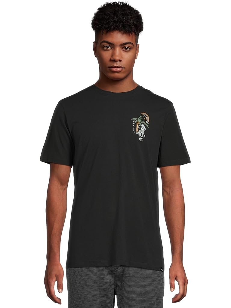 Black Hurley Hula In Paradise Short Sleeve