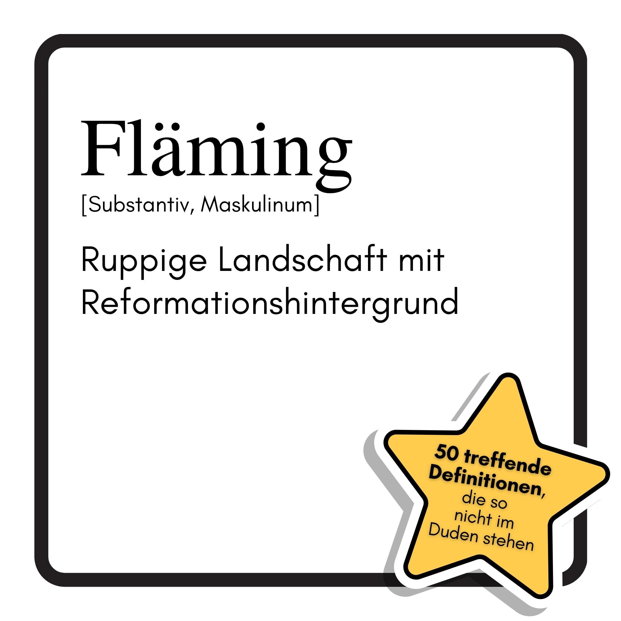 Fläming: Ruppige Landschaft mit Reformationshintergrund. Das lustige Geschenkbuch für Mann, Frau, Kollege, Freund zu Geburtstag, Weihnachten