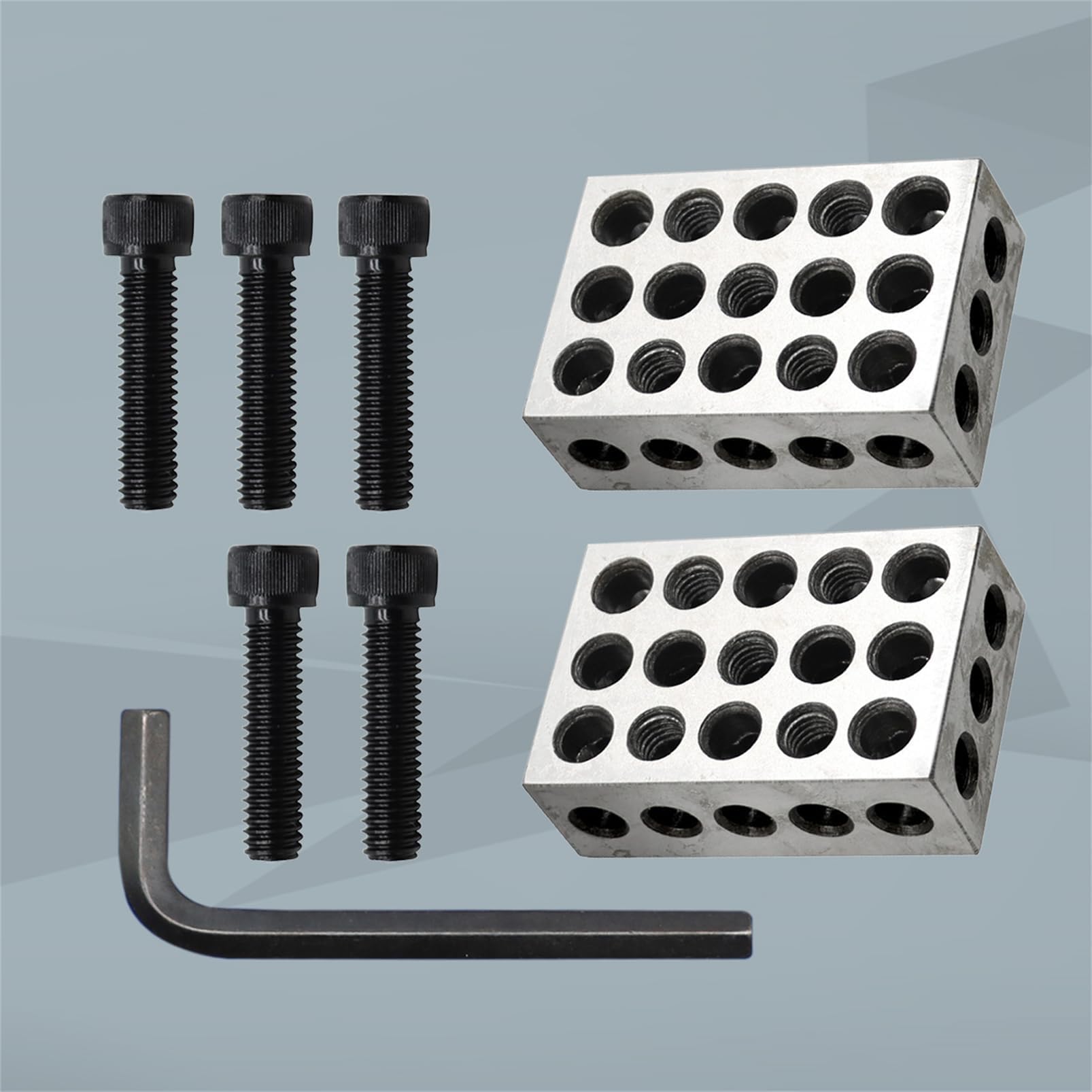 Pair 1 x 2 x 3-Inch Parallel Blocks Set 23 Holes 0.0001 Precision — Amazon image 3