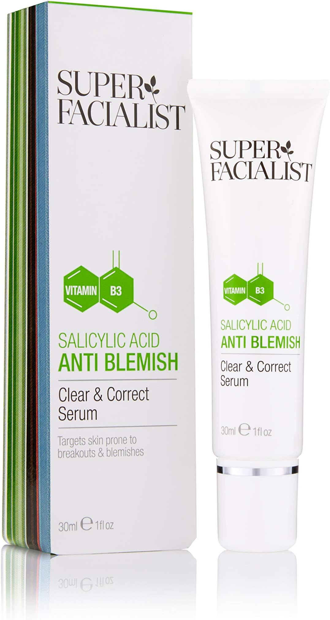 SUPER FACIALIST Salicylic Acid anti Blemish Clear and Correct Serum, 30 ml