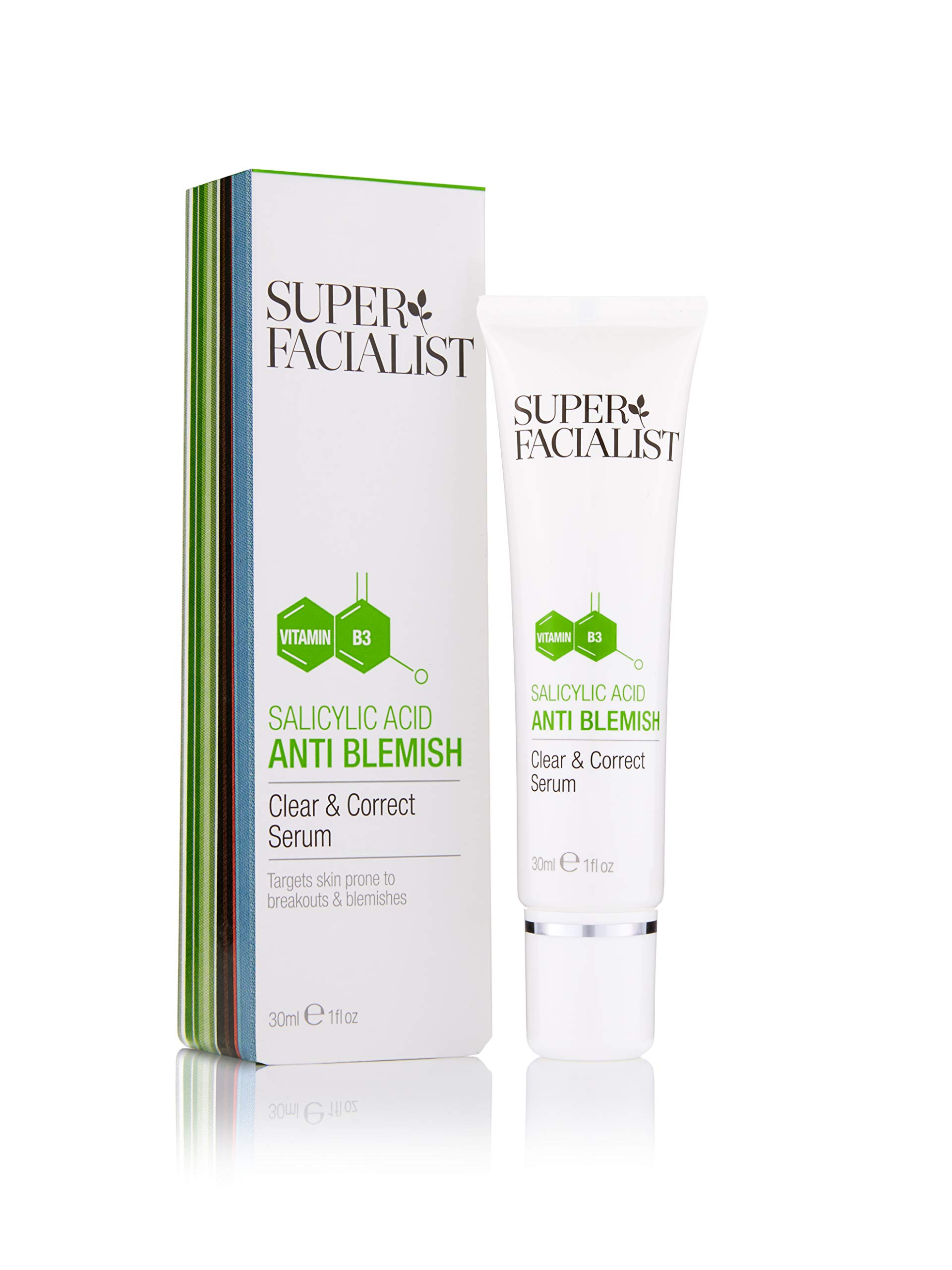 SUPER FACIALIST Salicylic Acid anti Blemish Clear and Correct Serum, 30 ml